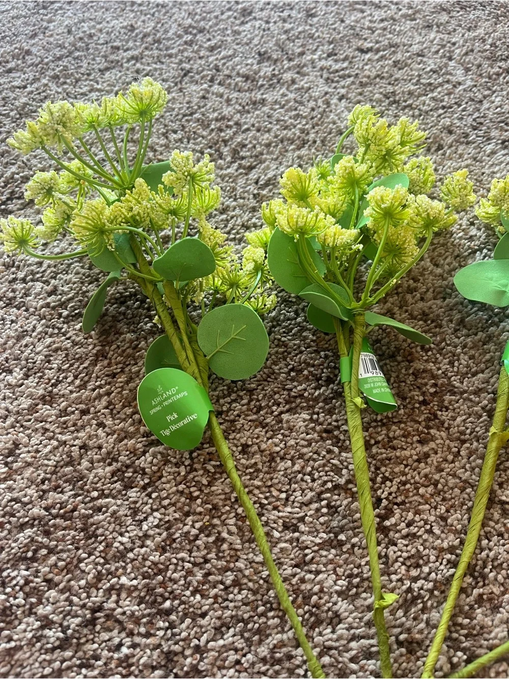 Ashland Artificial yellow flower Greenery Stem Bundle - Green Floral Accents -4